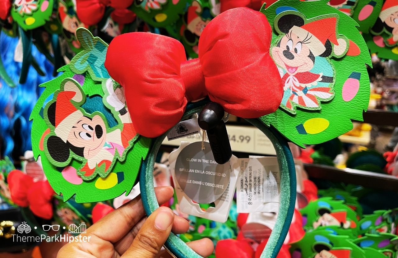 Minnie and Mickey Mouse Disney Christmas Ears. One of the best Disney Christmas gifts!