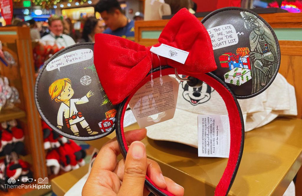 Star Wars Disney Christmas Ears with Luke Skywalker and Darth Vader