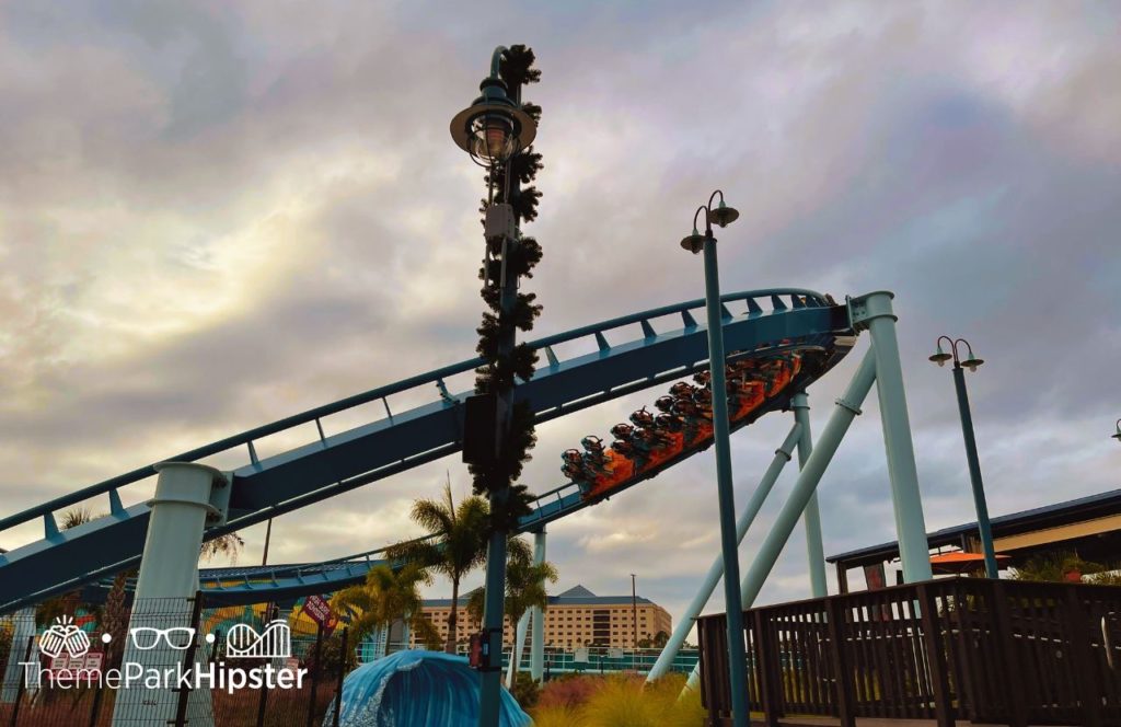 Pipeline Roller Coaster at SeaWorld Orlando Christmas Celebration