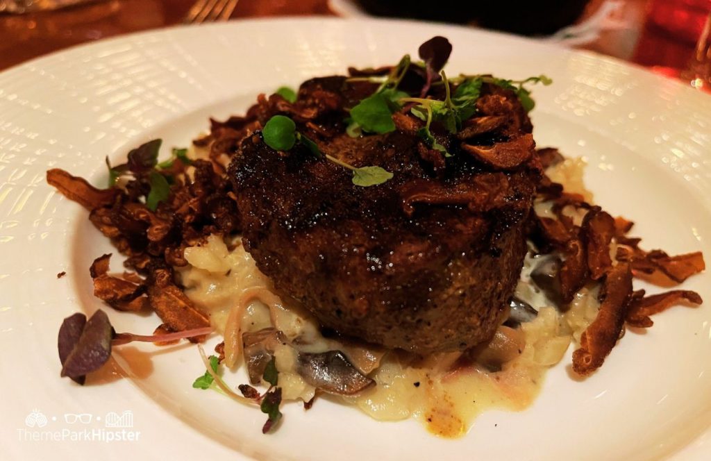 Epcot Theme Park Disney World Canada Pavilion Le Cellier Steakhouse Filet Mignon