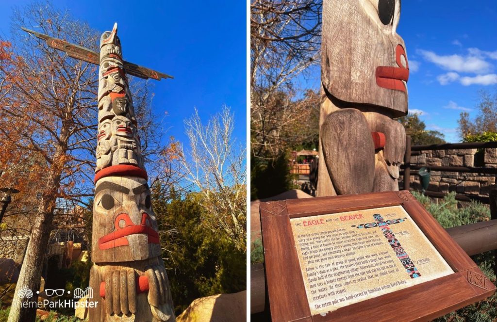 Epcot Theme Park Disney World Canada Pavilion Totem Pole