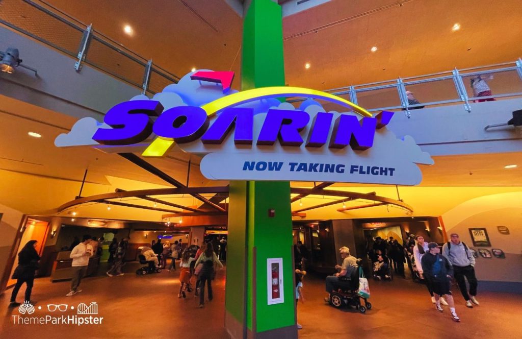 Epcot Theme Park Disney World Soarin Around the World Ride in the land pavilion