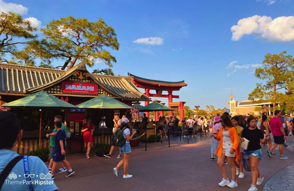 Epcot Theme Park Japan Pavilion at Flower and Garden Festival Hanami Food Booth