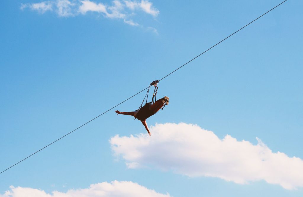 Zipline at Gatorland. One of the most fun things to do in Orlando, Florida