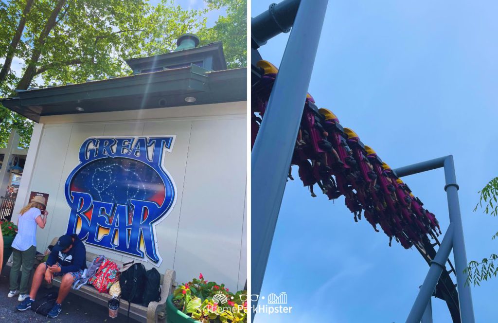 Hersheypark Great Bear Roller Coaster. One of the best roller coasters at Hersheypark Pennsylvania.