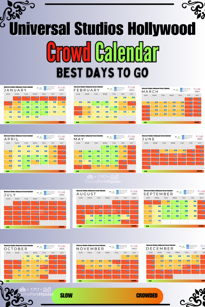 Universal Studios Hollywood Crowd Calendar Best Days to Go