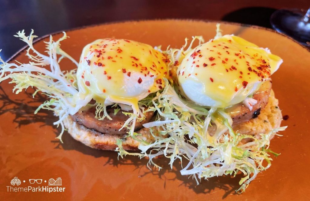 Walt Disney World Disney Springs Wine Bar George Restaurant Sausage Egg Benedict