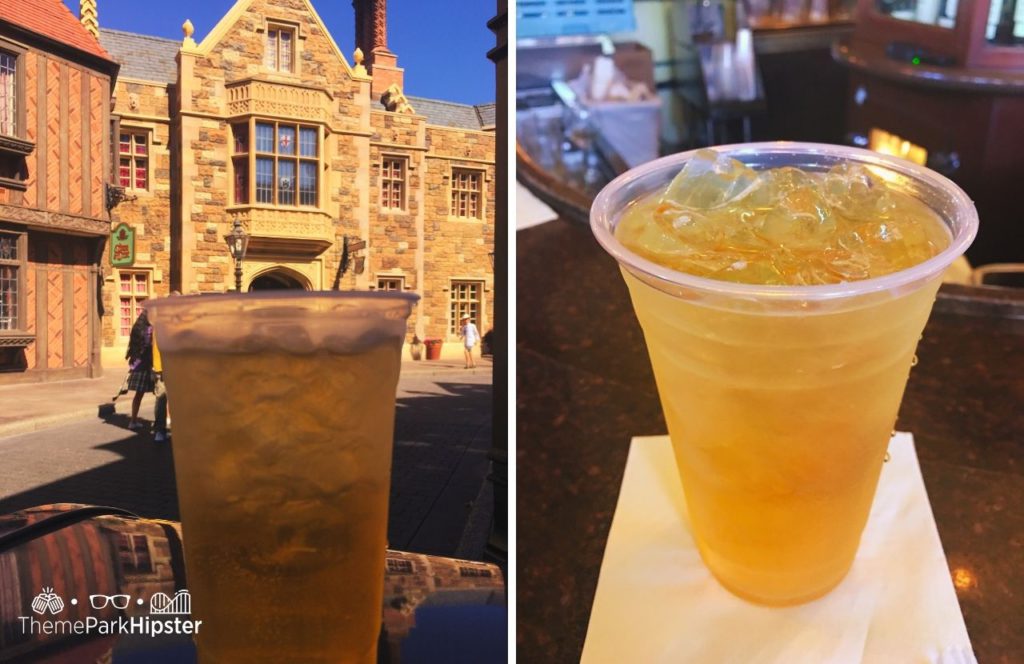 Walt Disney World Epcot UK Pavilion Pimm's Cup from Rose and Crown Pub. Keep reading to learn more about what is the best theme park in Orlando to visit.