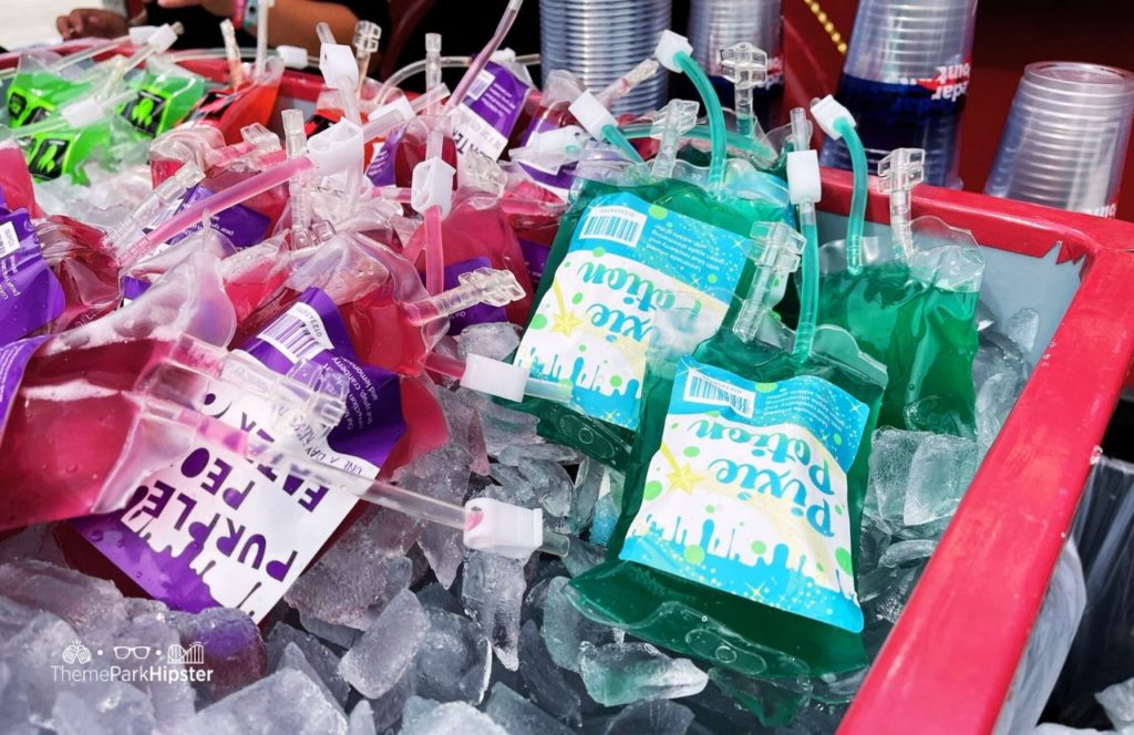 Cedar Point Amusement Park Ohio halloweekends blood bag cocktail drink