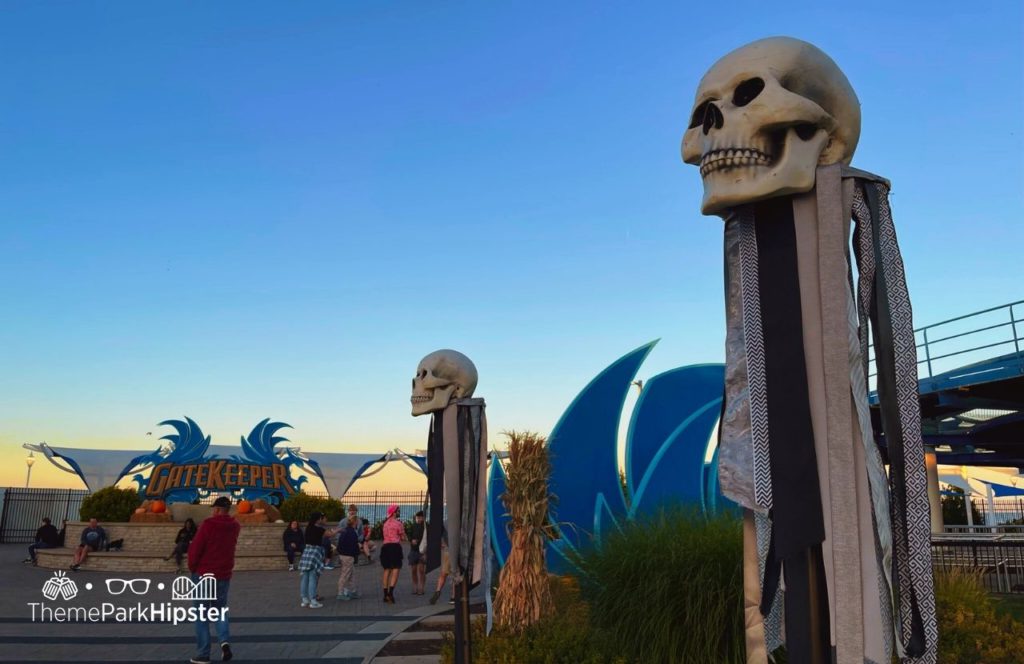 Cedar Point Ohio Amusement Park Gatekeeper roller coaster at Halloweekends