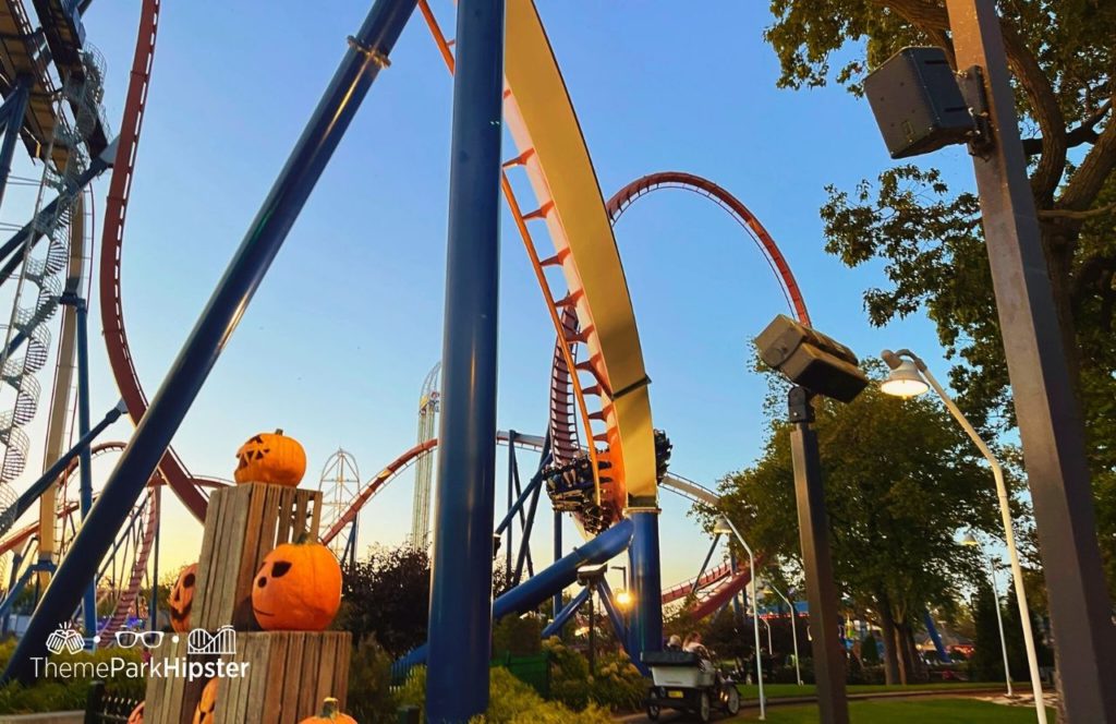 Cedar Point Ohio Amusement Park Valravn Roller Coaster at Halloweekends