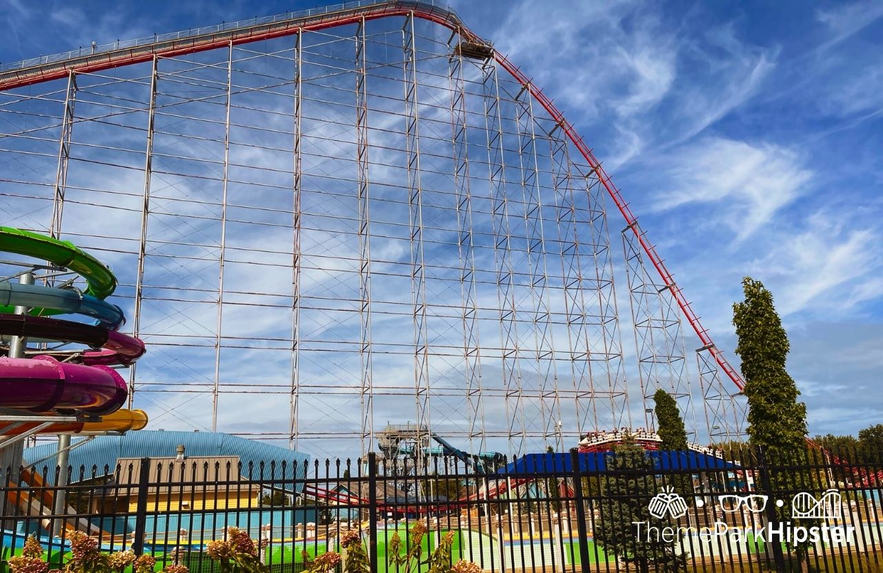 Cedar Point Ohio Magnum XL 200 roller coaster and Cedar Point Shores water park