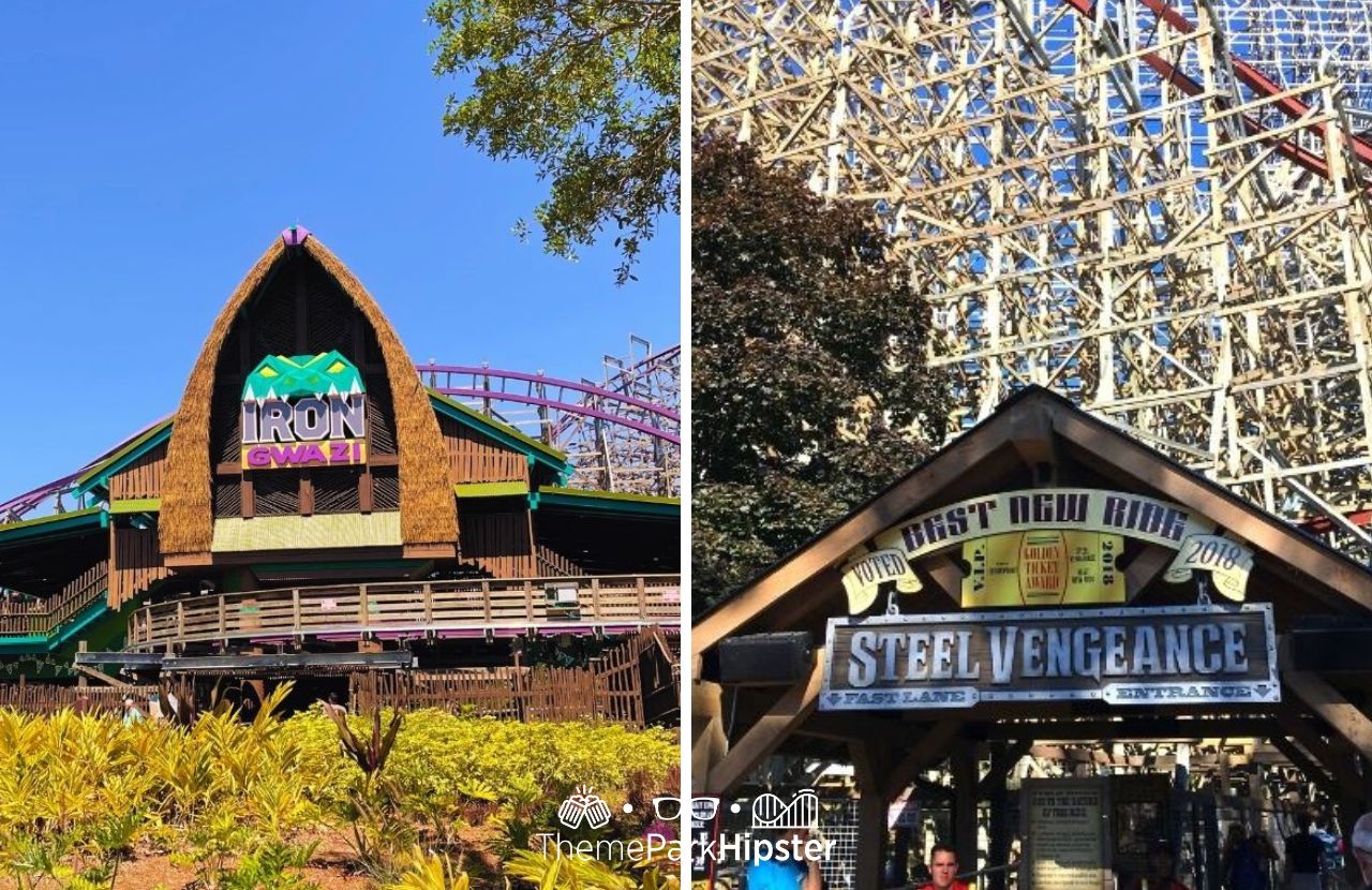 Iron Gwazi vs Steel Vengeance Roller Coasters