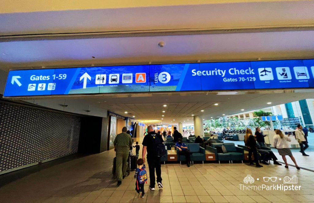 Orlando Airport Gates and Security Check