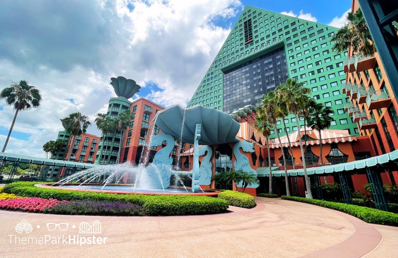 Back entrance Swan and Dolphin Resort Hotel at Walt Disney World