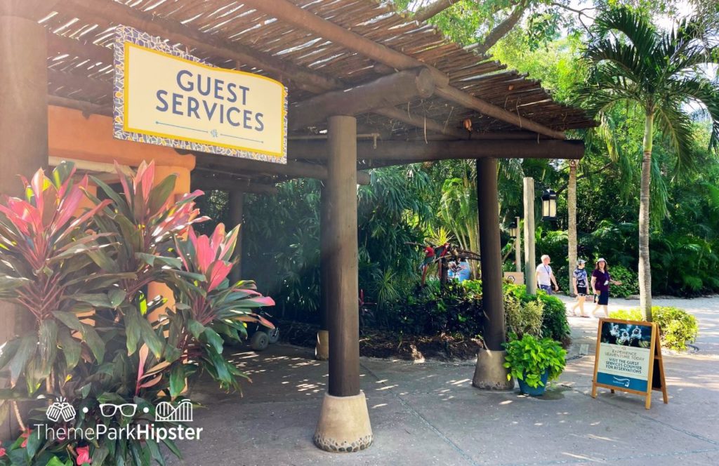 Guest Services at Discovery Cove All Inclusive Water Park at SeaWorld Orlando. Keep reading to find out about Seaworld Orlando's Discovery Cove.