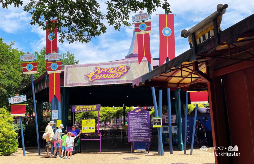 Apollo's Chariot Roller Coaster at Busch Gardens Williamsburg Virginia