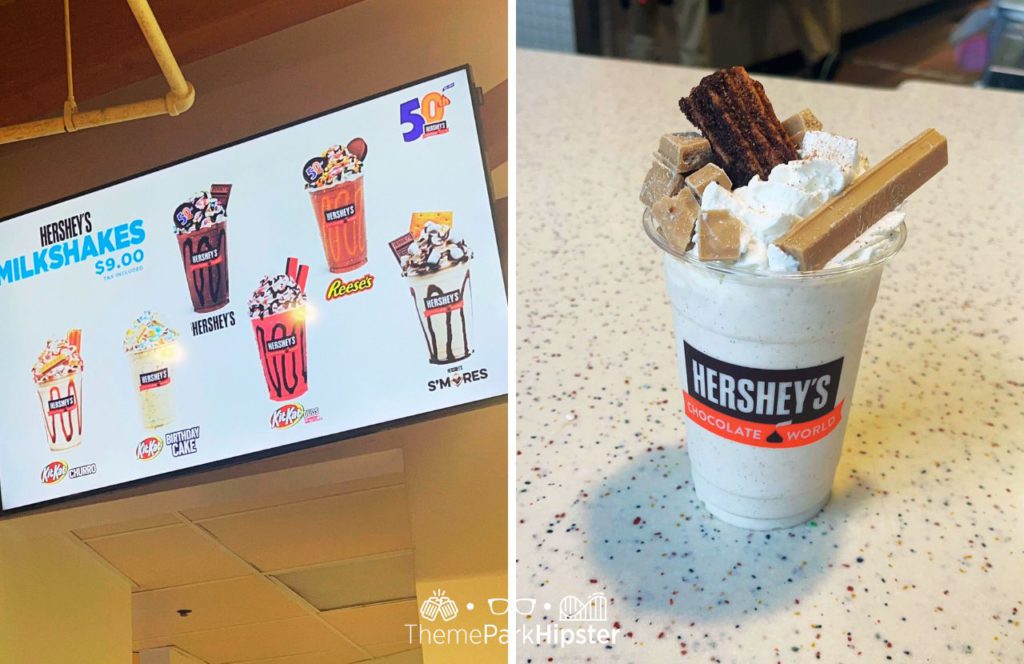 Hersheypark Theme Park Smores Milkshake at Chocolate World