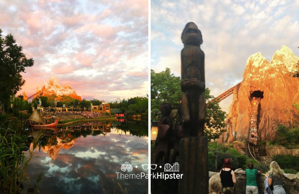 Mount Everest Mountain on Expedition Everest Roller Coaster Disney Animal Kingdom Theme Park