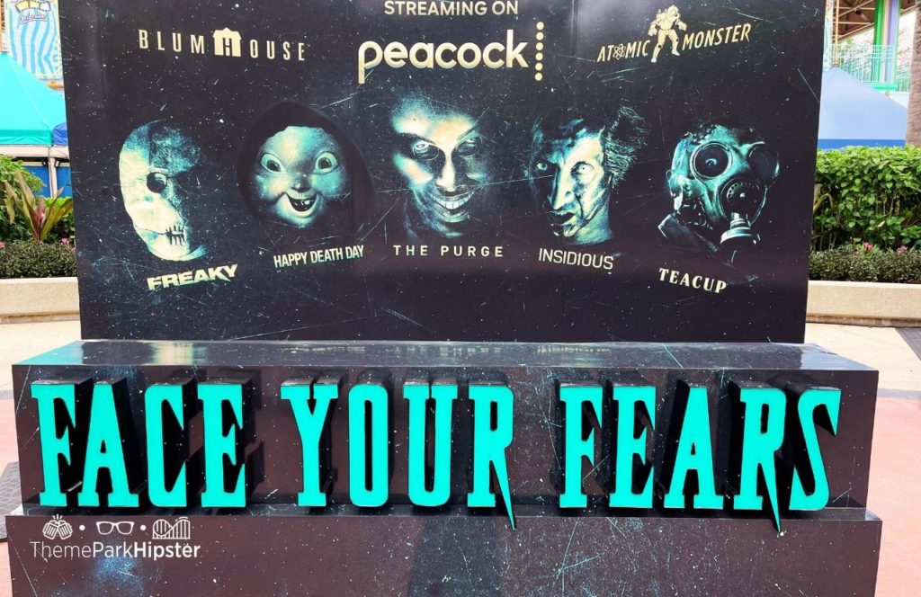 2024 Halloween Horror Nights HHN 33 Blumhouse Face Your Fears Poster