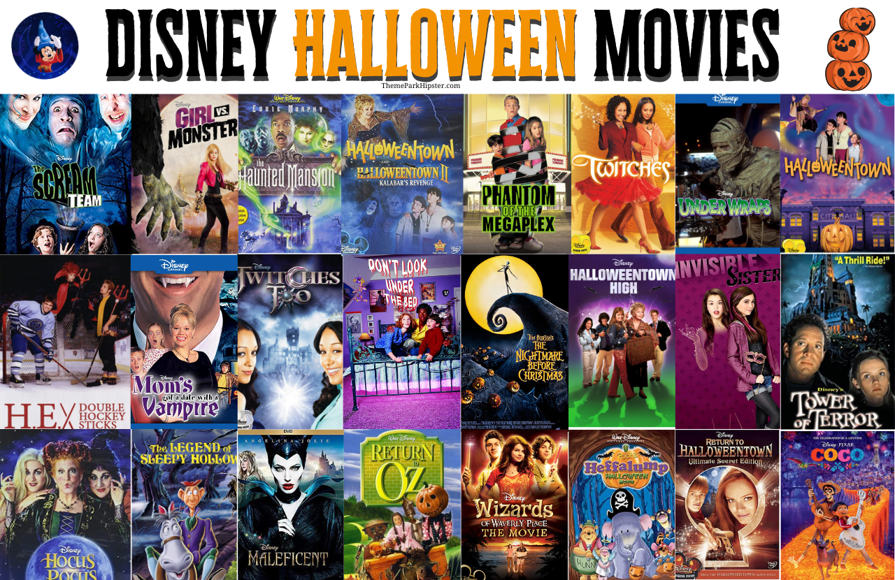 31 Days of Disney Halloween Movies Countdown for October