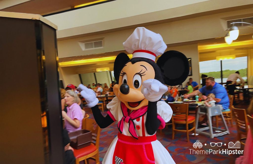 Minnie Mouse Character Chef Mickey's Restaurant at Disney's Contemporary Resort. Keep reading to get the ultimate guide on the best monorail resorts at Disney World.