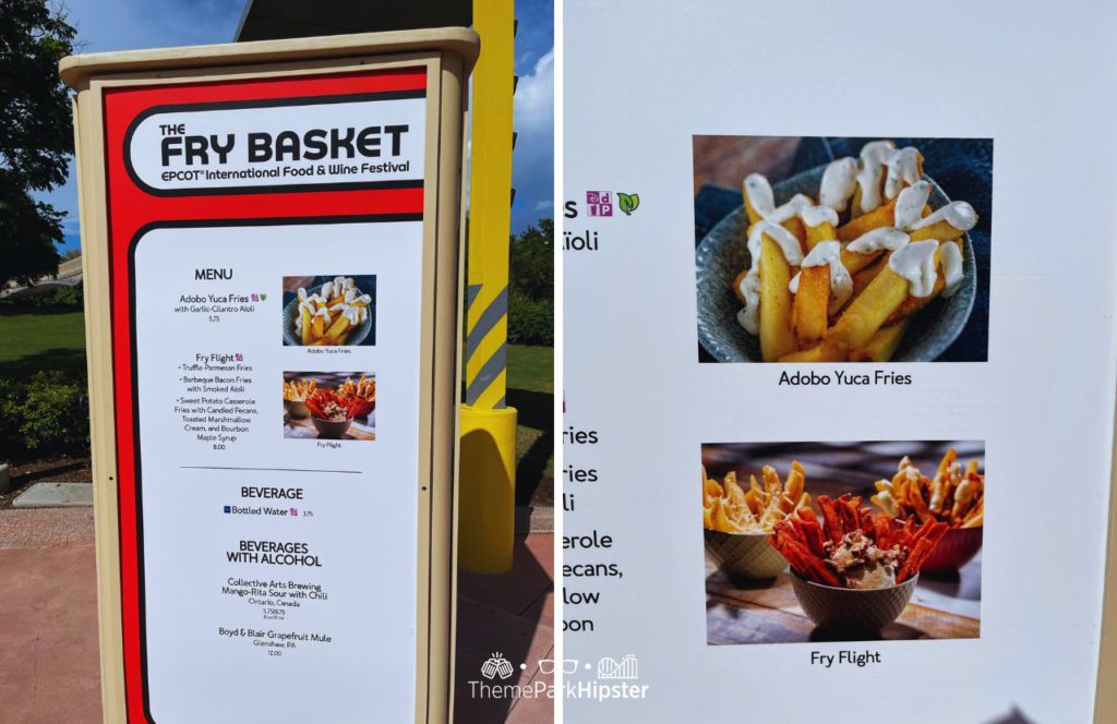 2024 Epcot Food and Wine Festival The Fry Basket Menu