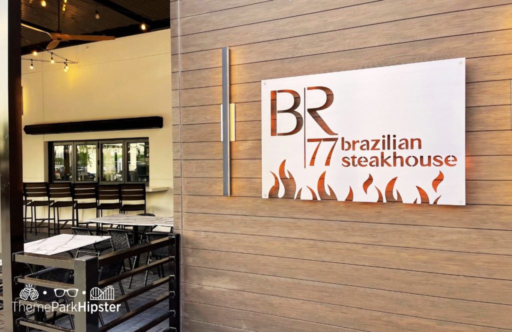 Brazilian Steakhouse 77 at Sunset Walk near Margaritaville Resort Orlando Hotel. Keep reading to find out all you need to know about staying at Margaritaville Orlando Resort Hotel.