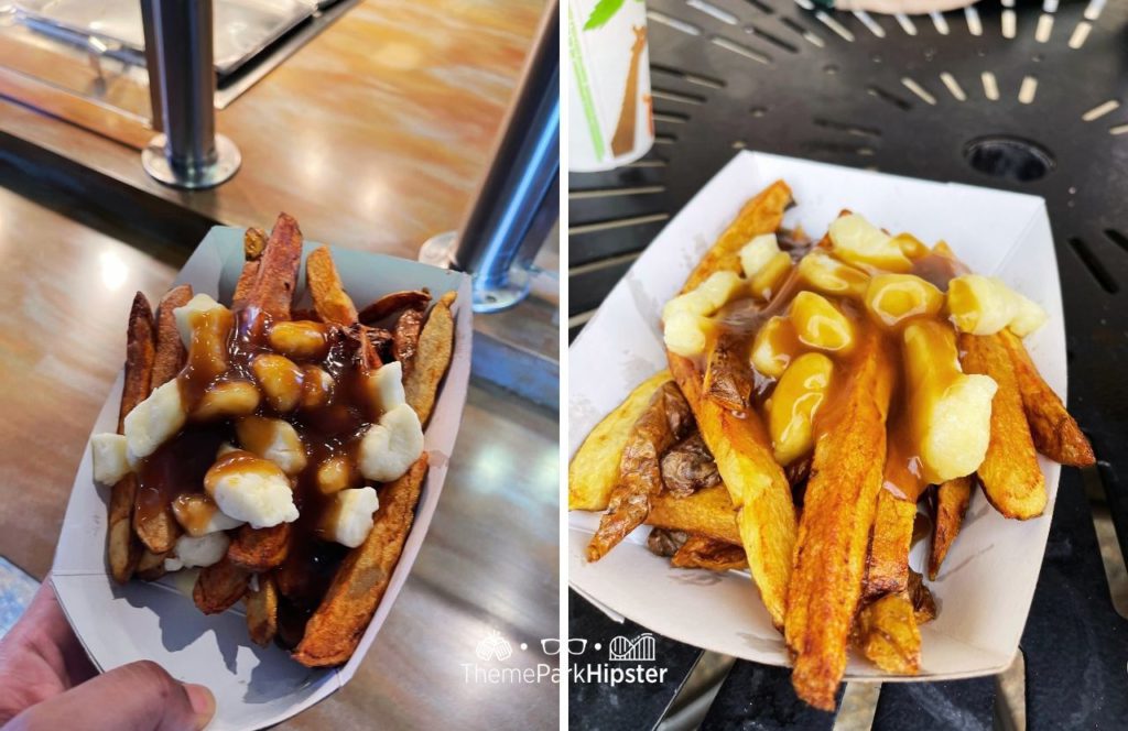 Canadian Poutine in Pierre Les Frite's Fresh Cut Fries in France Area at Busch Gardens Williamsburg Virginia. Keep reading to find out all you need to know about going to Busch Gardens Williamsburg, Virginia.