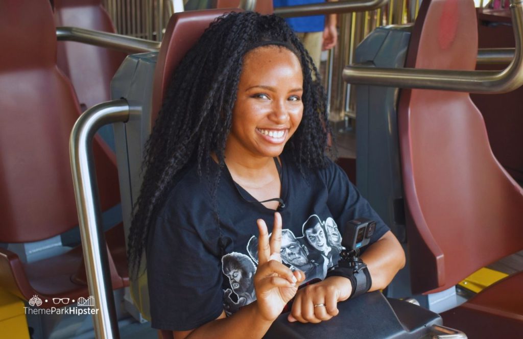 NikkyJ on Pantheon Roller Coaster at Busch Gardens Williamsburg, Virginia. Keep reading to find out more about the Busch Gardens Williamsburg Elite VIP Tour.