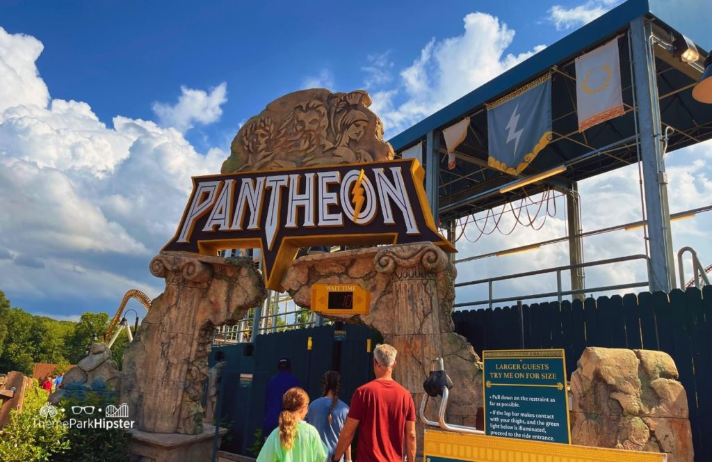 Pantheon Roller Coaster in Italy Area at Busch Gardens Williamsburg, Virginia. Keep reading to find out all you need to know about going to Busch Gardens Williamsburg, Virginia.