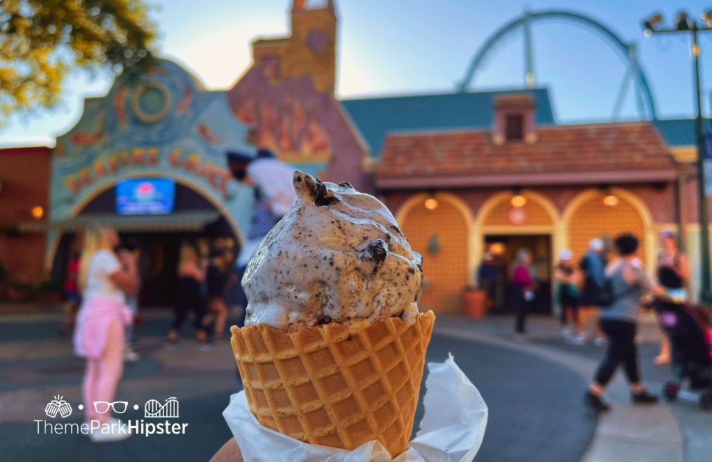 SeaWorld Orlando Edy's Ice Cream Parlor Cookies and Cream. One of the Foods at SeaWorld Orlando and The Best Things to EAT.