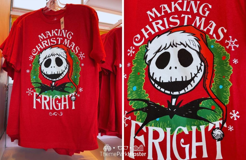 2024 Disney Christmas T Shirts Jack Skellington from A Nightmare Before Christmas